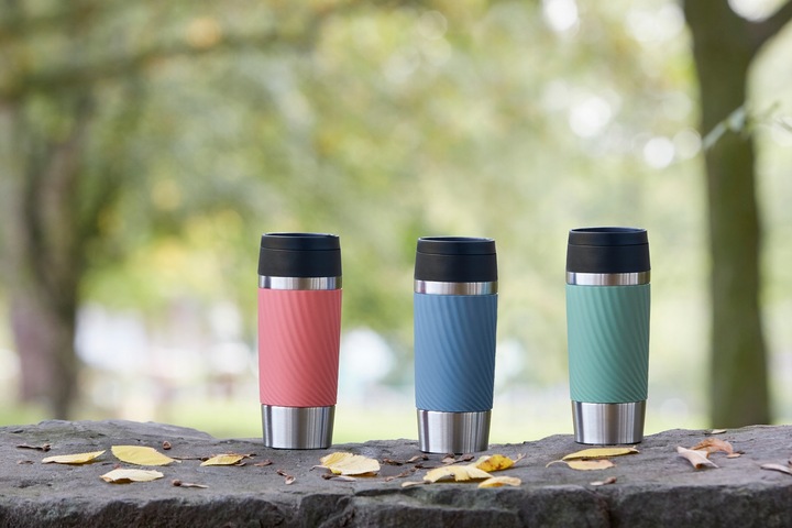 Kubek termiczny Classic Twist 0.36L różowy silikonowa osłona