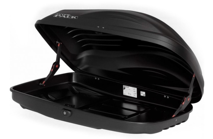 Box dachowy bagażnik Inter Pack Stella 370 czarny kevlar