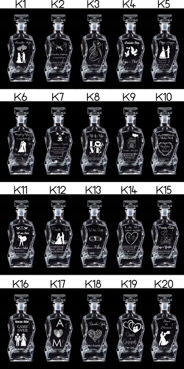 SKRZYNKA KARAFKA SZKLANKI DO WHISKY Z GRAWEREM!