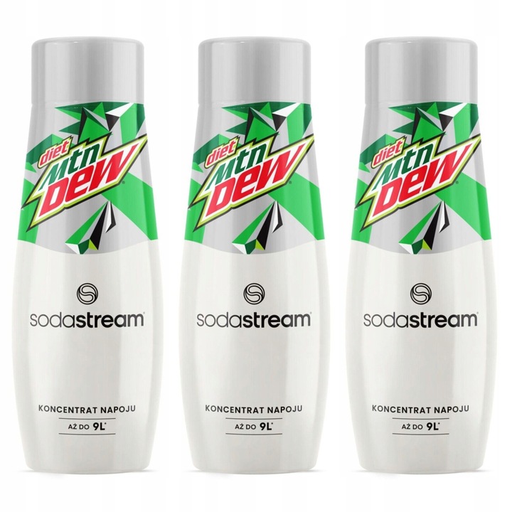 SODASTREAM Mountain Dew Diet zestaw syropów do saturatora 3 szt. x 440 ml