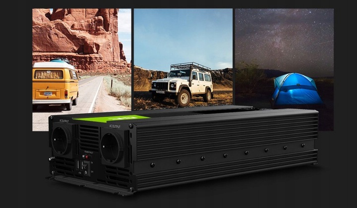 Przetwornica GREEN CELL 12V/230V 2000W/4000W