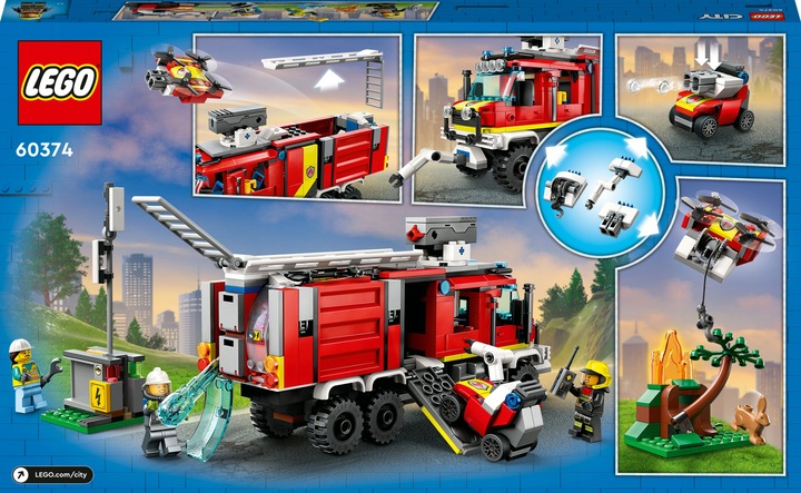LEGO CITY Terenowy pojazd straży pożarnej 60374