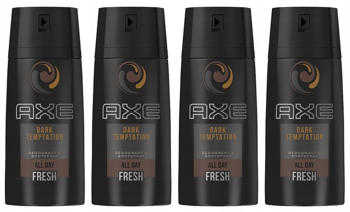 AXE Dark Temptation dezodorant 4x150 ml DEO