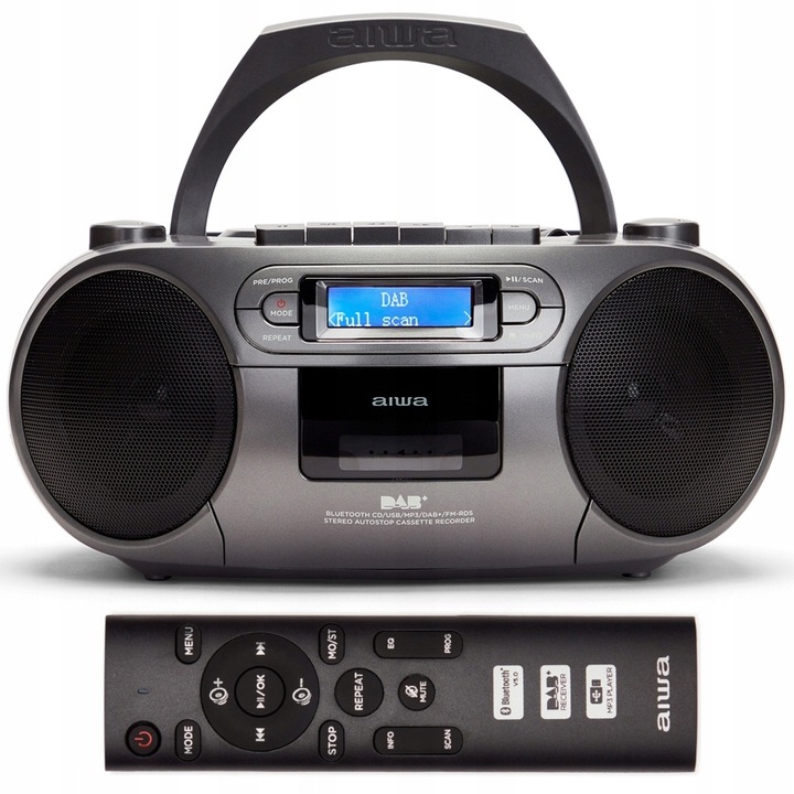 BOOMBOX RADIOODTWARZACZ BLUETOOTH AIWA BBTC-660DAB/MG DAB+ Z PILOTEM