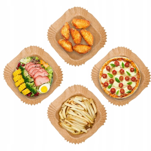 Papier do pieczenia Wkładki do frytkownicy x150 20 cm x 20 cm brązowy