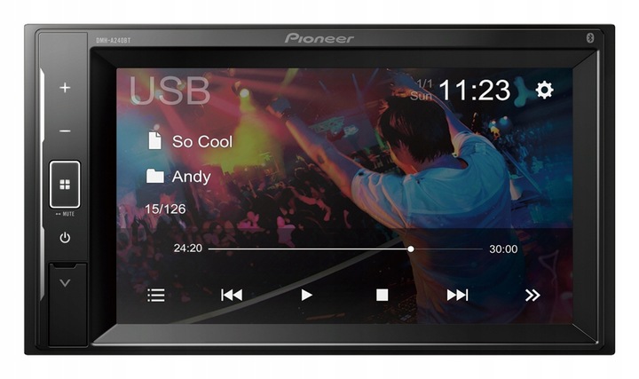 Pioneer DMH-A240BT Radio samochodowe 2DIN LCD Bluetooth + kamera cofania