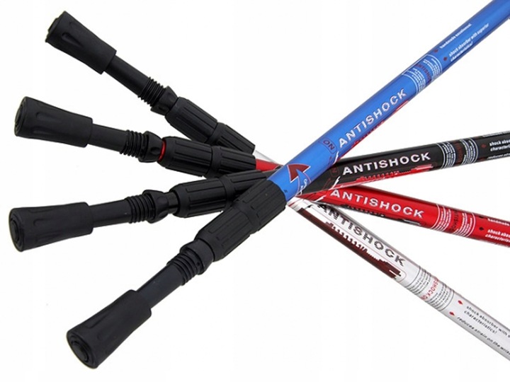 6W1 HQ Kijki Nordic Walking Aluminiowe Kije Trekkingowe Uchwyt Korek