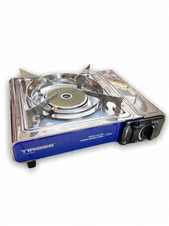 Kuchenka turystyczna gazowa Tiross srebrna TS-266