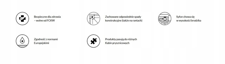 Schedpol Brodzik EKO 2.0 80x80x16 cm 3.320