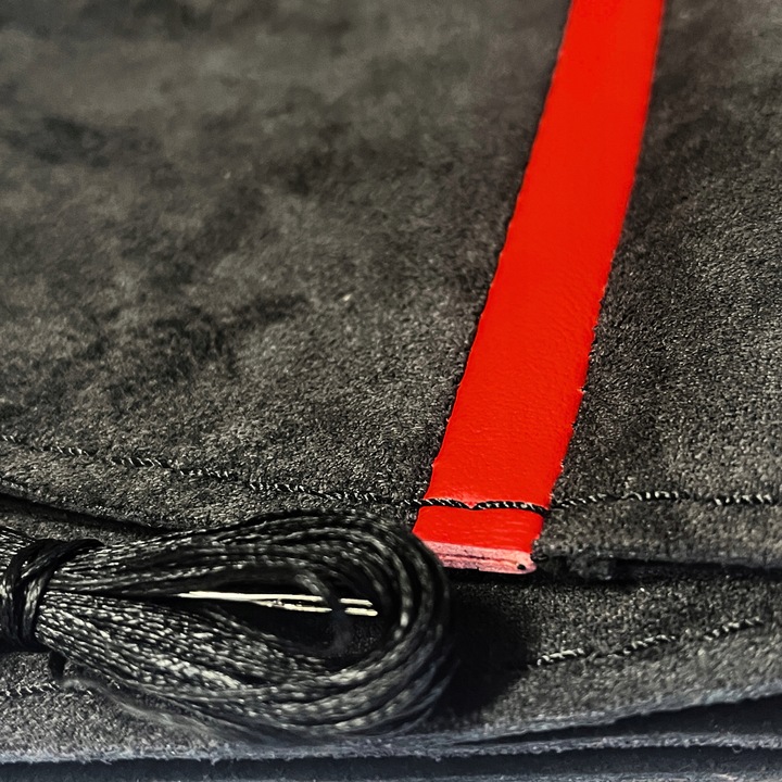 POKROWIEC NA KIEROWNICĘ ALCANTARA ZAMSZOWY Z Jednego Kawałka DO OBSZYCIA