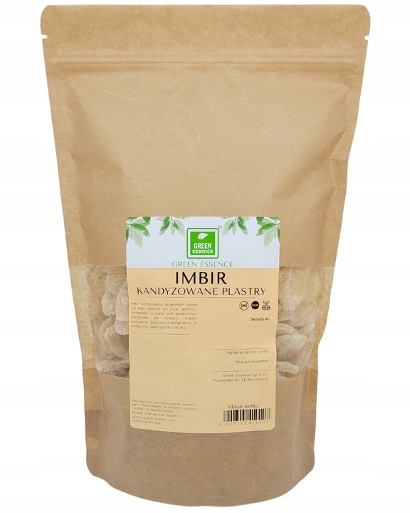 Imbir kandyzowany płatek 1kg płatki w cukrze ginger do herbaty