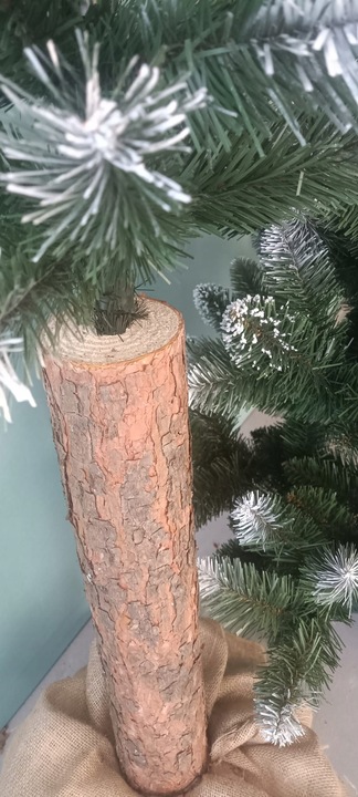 Stojak, pień sosnowy do choinki sztucznej na pniu 40 cm + juta gratis