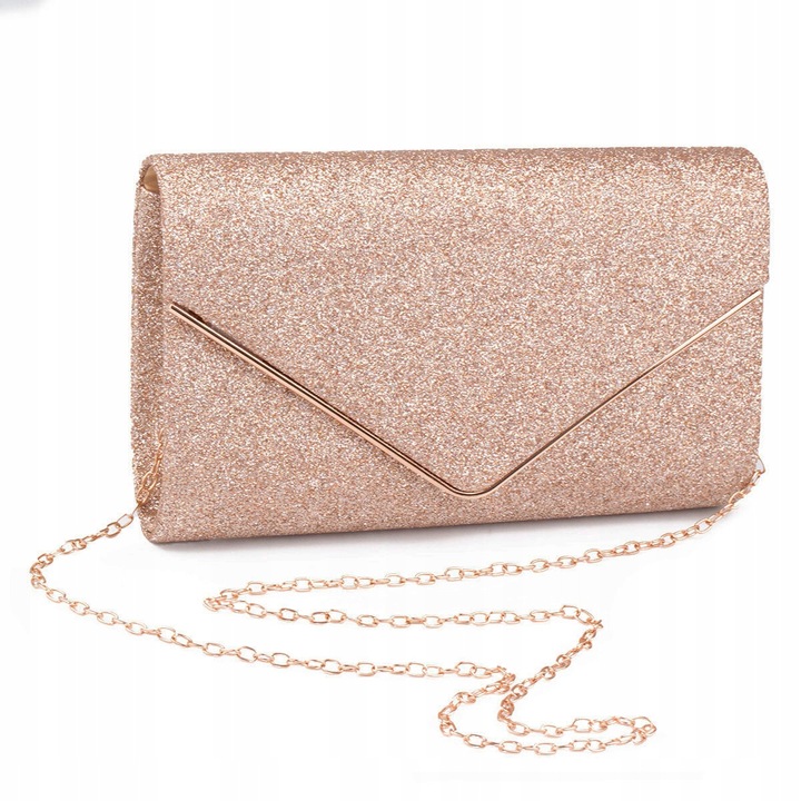 TOREBKA WIECZOROWA damska KOPERTÓWKA WIZYTOWA elegancka BROKAT