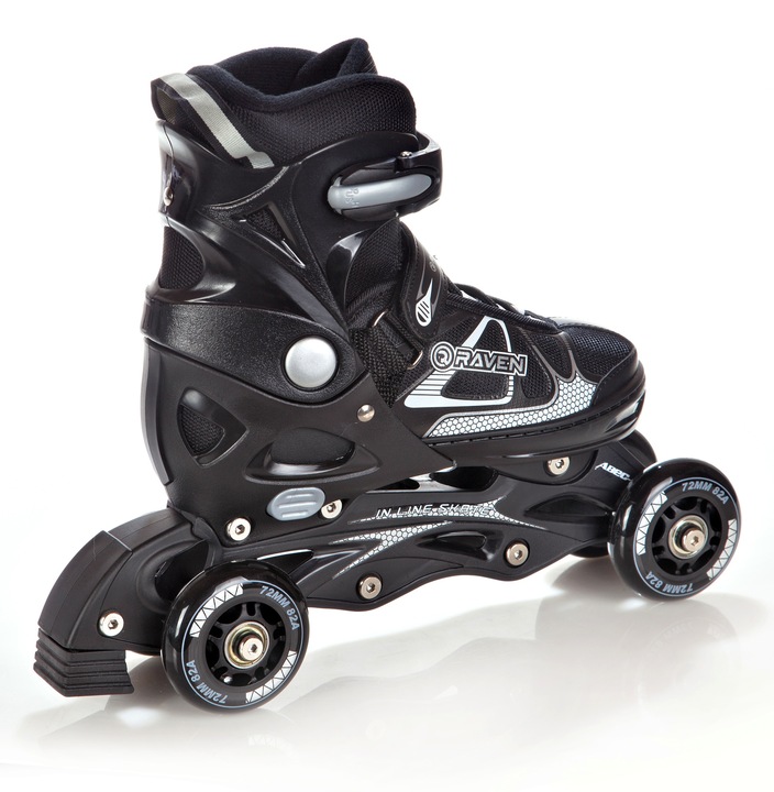 Rolko-Wrotki 3w1 Regulowane RAVEN Spirit Black/White 37-40