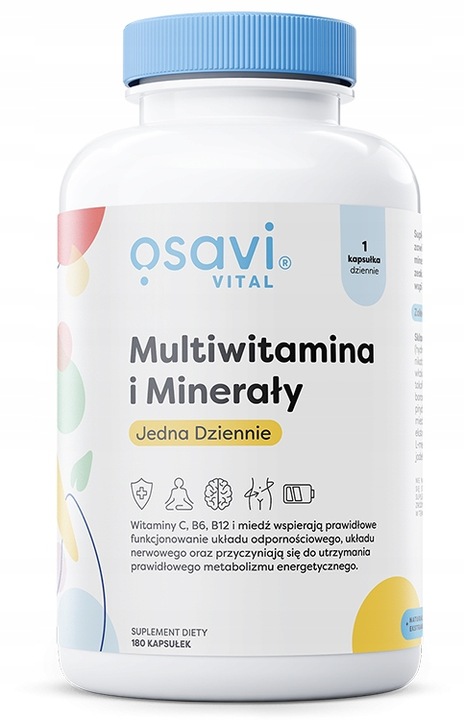 Osavi Multiwitamina i Minerały Jedna Dziennie - 180 caps