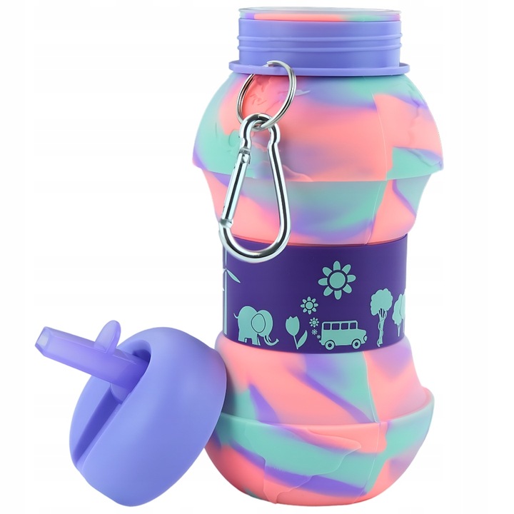 MERKAN Bidon Do Szkoły Butelka Na Wodę Dla Dziecka W Kształcie Piłki 550 ml