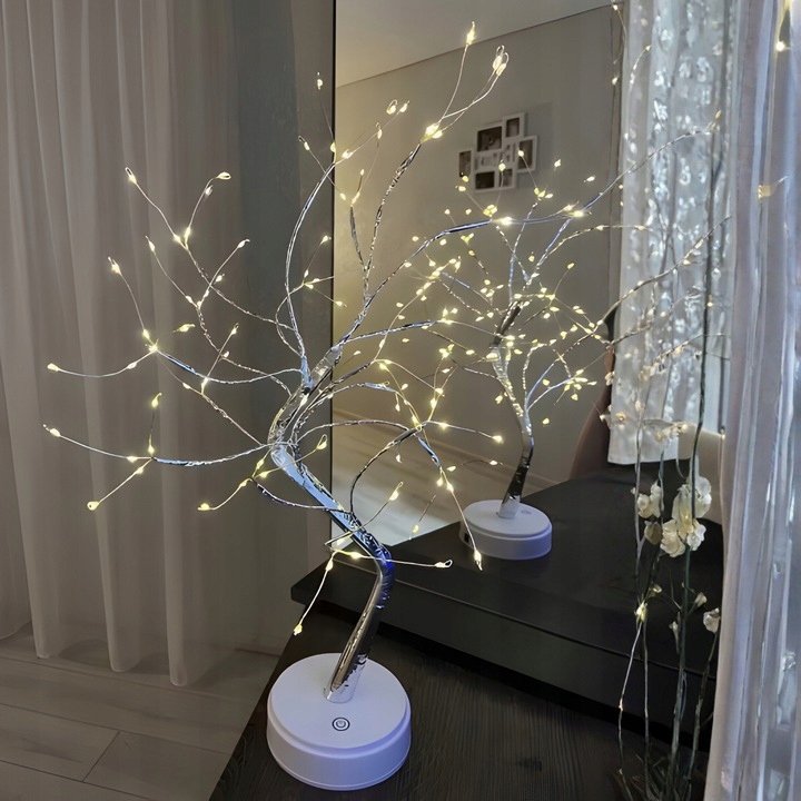 Drzewko Świąteczne Choinka Led Bonsai Lampka Dekoracyjna Ozdobne Świecące