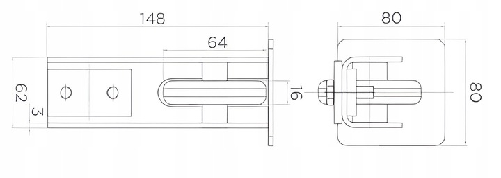 WÓZEK WÓZKI ROLKI DO BRAMY PRZESUWNEJ 80x80 ZESTAW WÓZKÓW BRAMOWYCH WAHLIWE