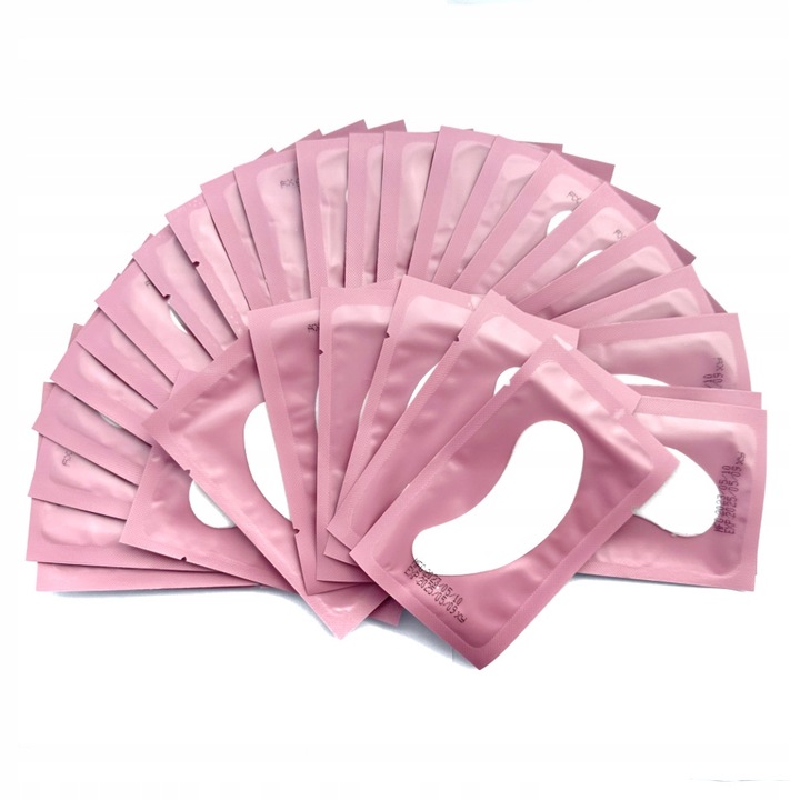 100szt PŁATKI POD OCZY DO RZĘS RÓŻOWE