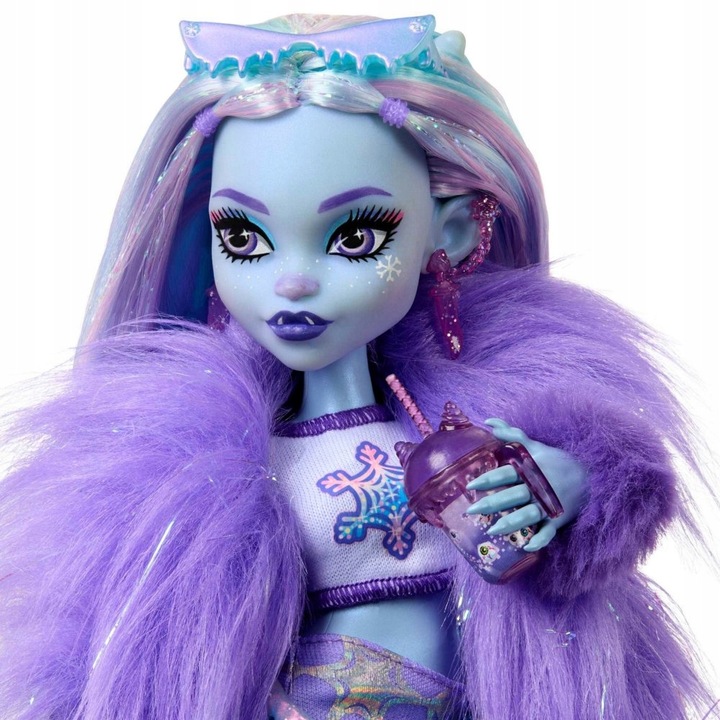 Monster High Lalka podstawowa Abbey Bominable + zwierzątko Mamut HNF64