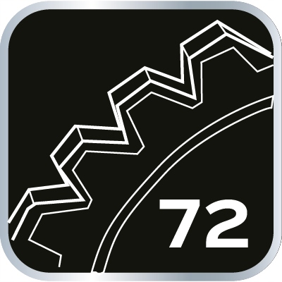 Zestaw 2 szt. Grzechotka 72T Treszczotka 1/2 + 1/4 Duża i Mała NEO