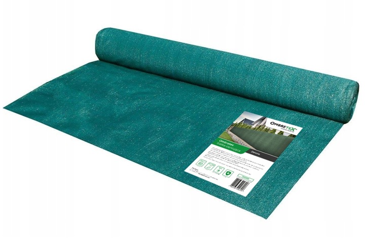 Mata Osłonowa Na Ogrodzenie 1,5x15m 95% Płot Balkon Zielona Siatka Gruba