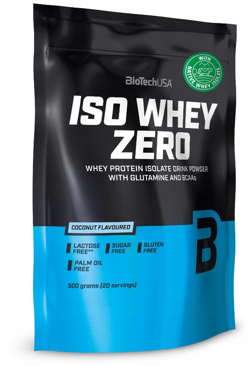 BIOTECH ISO WHEY ZERO 1000g PROTEIN ISOLATE WPI EAA 2x500g Sernik Cytrynowy