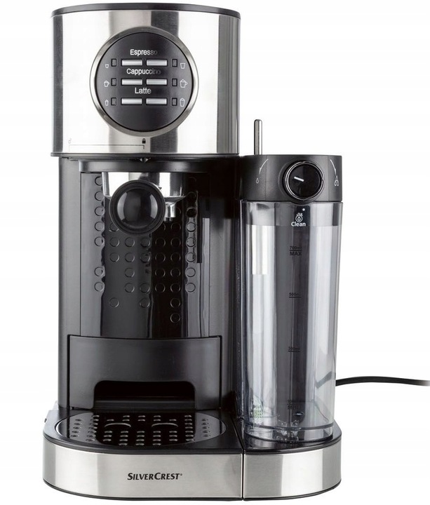 Ekspres ciśnieniowy ze spieniaczem Silvercrest SEMM 1470W Funkcja Latte