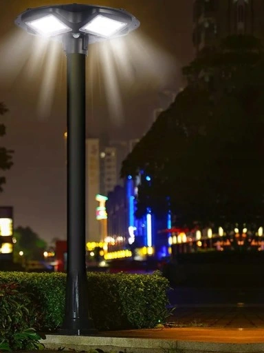 Lampa solarna LED latarnia uliczna UFO czujnik + pilot SuperLED