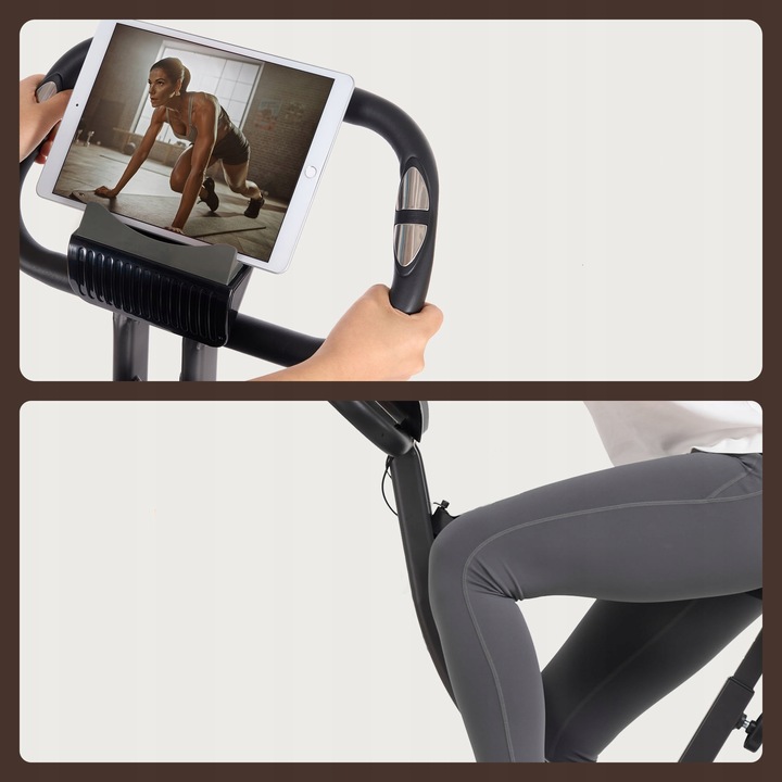 Rower Stacjonarny Składany Treningowy Rowerek do Ćwiczeń Fitness do 110kg