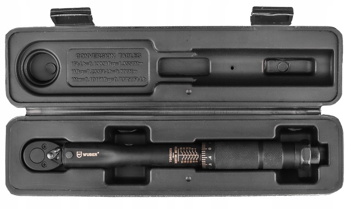 KLUCZ DYNAMOMETRYCZNY 1/4" 2-24NM ETUI Z BLOKADĄ CERTYFIKAT KALIBRACJI CR-V