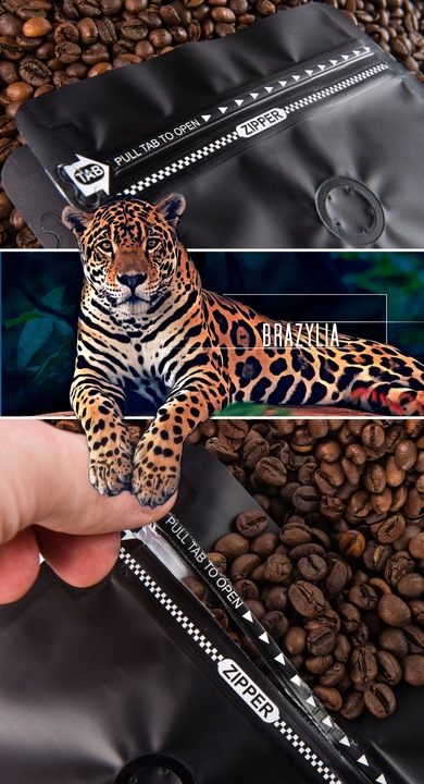 Kawa Mielona Świeżo Palona 100% Arabica Brazylia 500G Eight Cafe