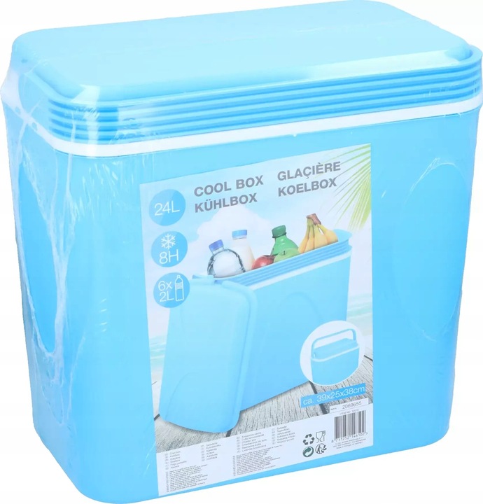 Lodówka turystyczna przenośna podróżna na wkłady mrożące piknik lato 24L