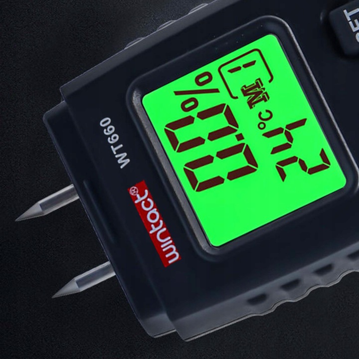 WILGOTNOŚCIOMIERZ MIERNIK WILGOTNOŚĆ DREWNA BETONU CEGŁY GIPSU KOMPAKTOWY