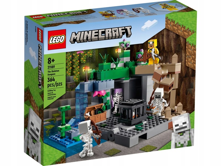 LEGO MINECRAFT Loch szkieletów 21189+Pustynna wyprawa Steva 21251 MAINCRAFT