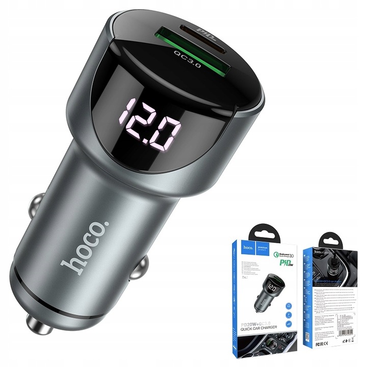 Szybka ładowarka Typ Typu C USB-C PD 20W LED do iPhone 12 13 14 15 Pro Max