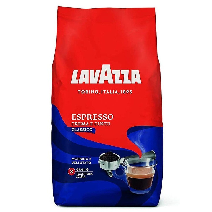 Kawa ziarnista Espresso Crema e Gusto Classico 1kg 1000g broda coffee