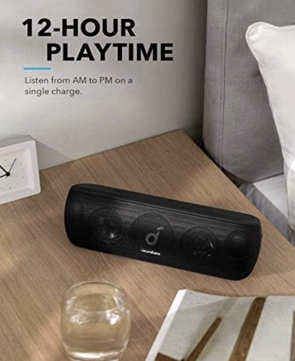 Głośnik przenośny Anker SOUNDCORE MOTION+ czarny 30 W