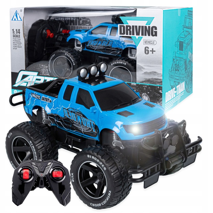 SAMOCHÓD ZDALNIE STEROWANY PILOT RC TERENOWY AUTO NA AKUMULATOR 1:14