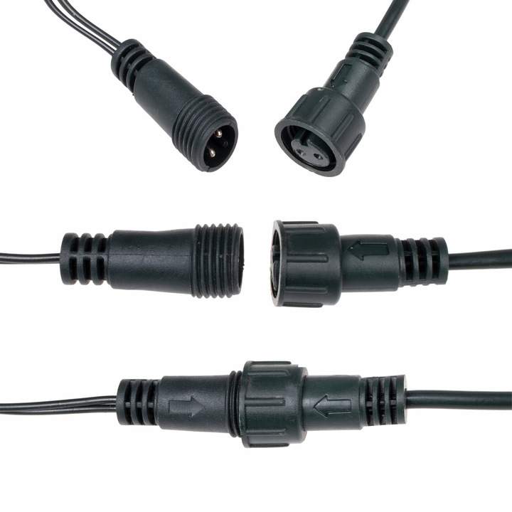 LAMPKI CHOINKOWE 300 LED ZEWNĘTRZNE GRUBE 19,5m ZIMNE BIAŁE OŚWIETLENIE