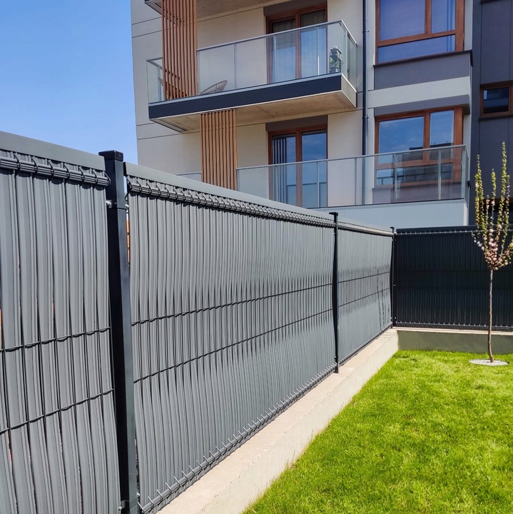 OSŁONA DO PANELI OGRODZENIOWYCH 123 x250 44/62 ANTRACYT Cały kpl+instrukcja