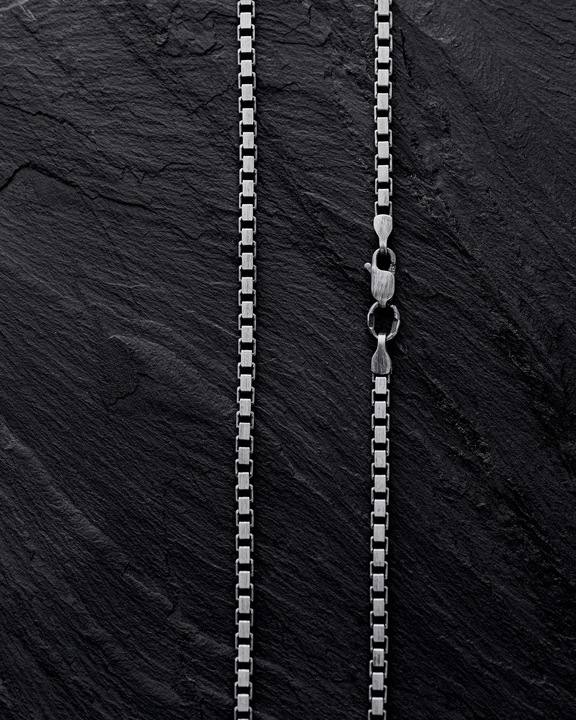 ŁAŃCUSZEK SREBRNY MĘSKI 925 NASZYJNIK - splot WENECJA 60