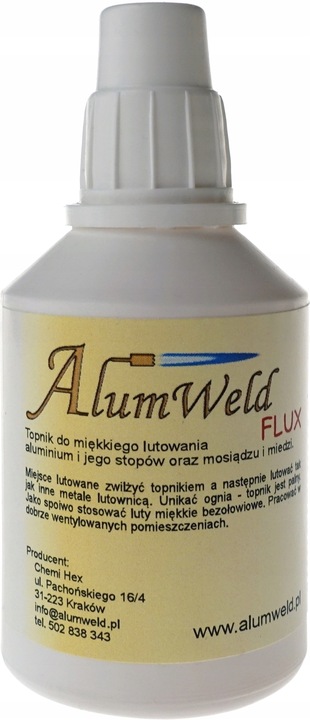 F01S Flux 40ml Lutowanie Aluminium Cyną, Lutownicą