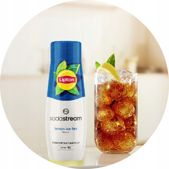 Zestaw Syrop do wody SodaStream Lipton Lemon Ice Tea 2x440ml + Torba GRATIS