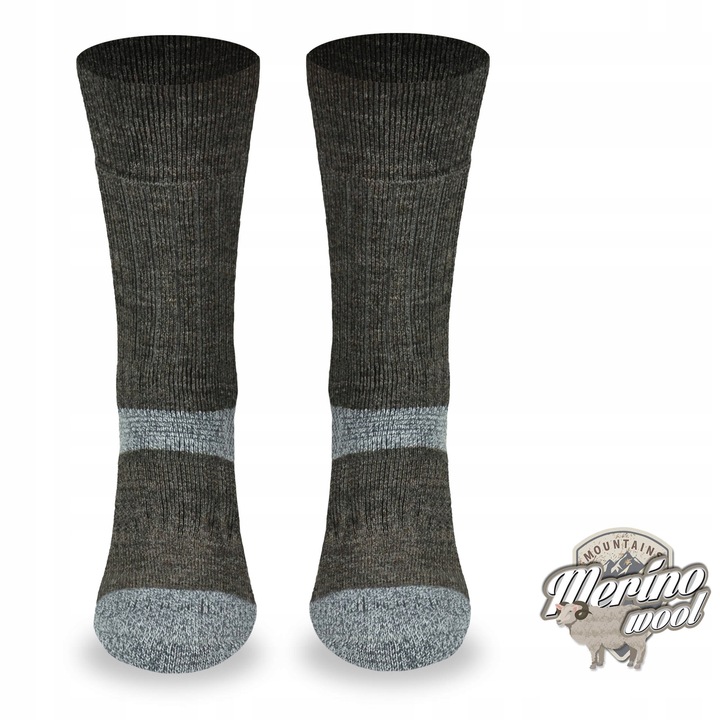 Grube zimowe skarpety trekingowe TRE9 – 80% merino