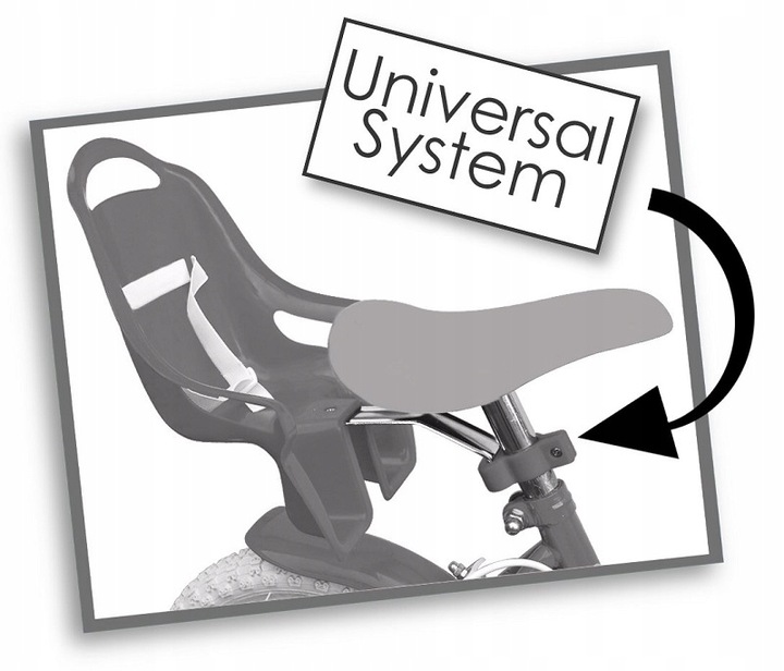 Fotelik na rower dla lalki - FROZEN 240500