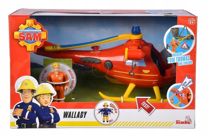 SIMBA Helikopter Strażak Sam Wallby mini