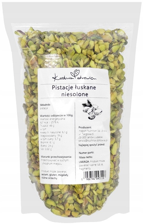 PISTACJE NIESOLONE ŁUSKANE 250g BEZ SOLI BEZ ŁUPINY | KUCHNIA ZDROWIA