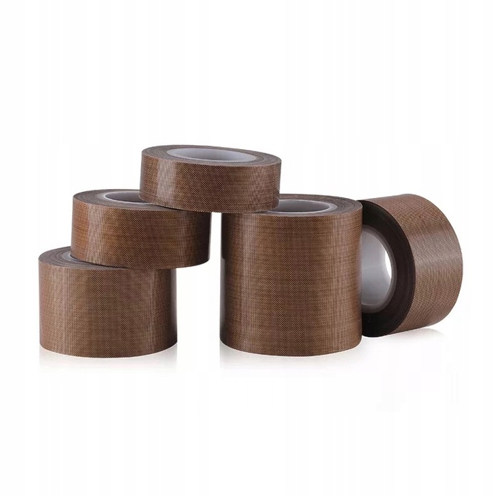 TAŚMA TEFLONOWA OCHRONNA 300°C Z KLEJEM DO ZGRZEWARKI 10M 0,18MM 50MM HQ