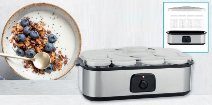 Jogurtownica ZRÓB SOBIE JOGURT DOMOWY x 8 słoiczków bądź i żyj FIT zdrowo